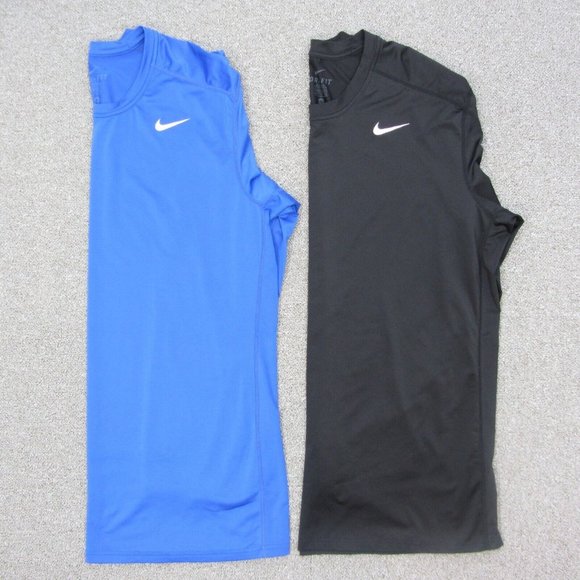 Nike Other - Nike Athletic Shirts Mens XL Lot of 2 Stretch Long Sleeve Lightweight Black Blue